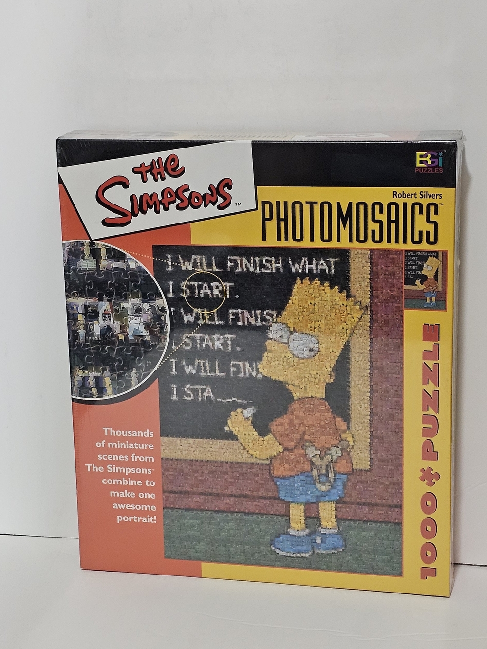 The Simpsons Photomosaics 1000-Piece Puzzle - Yellow